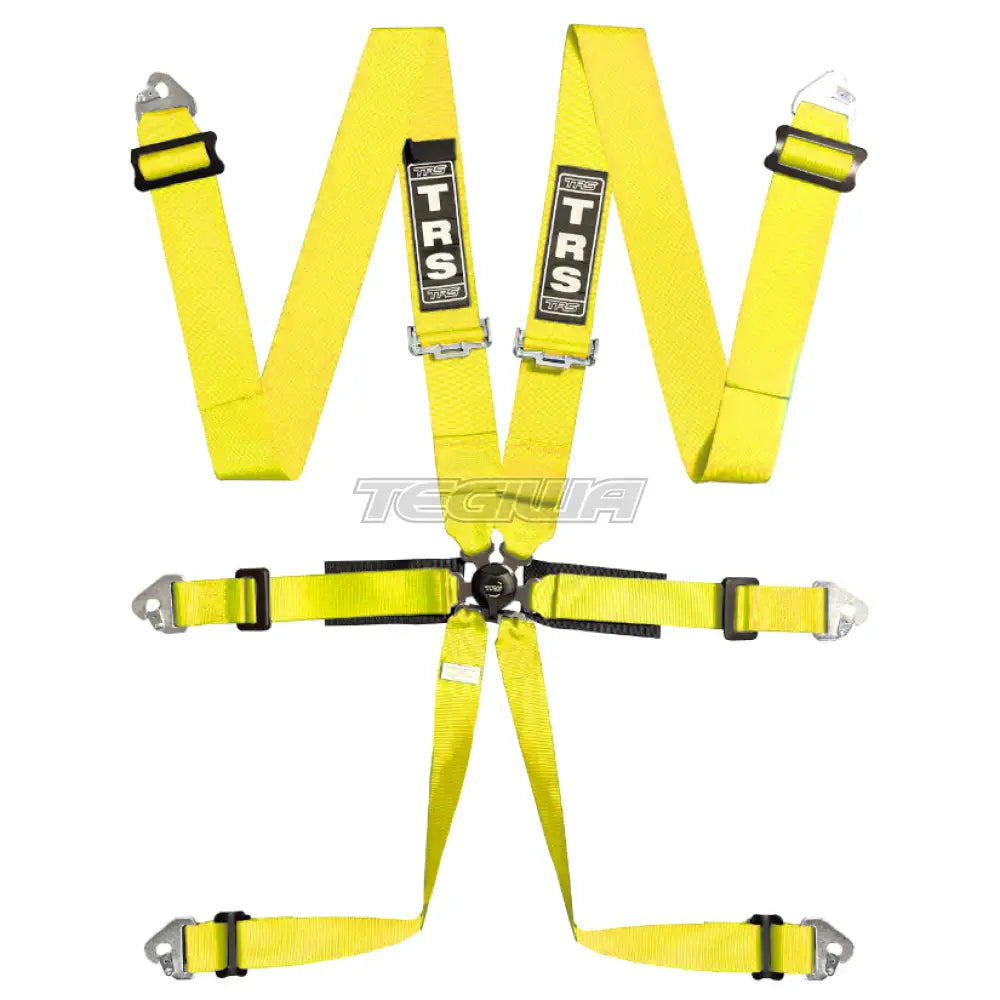 Trs Pro 2In/3In 6 Point Fia Harness Standard – Entry Level / Yellow Harnesses