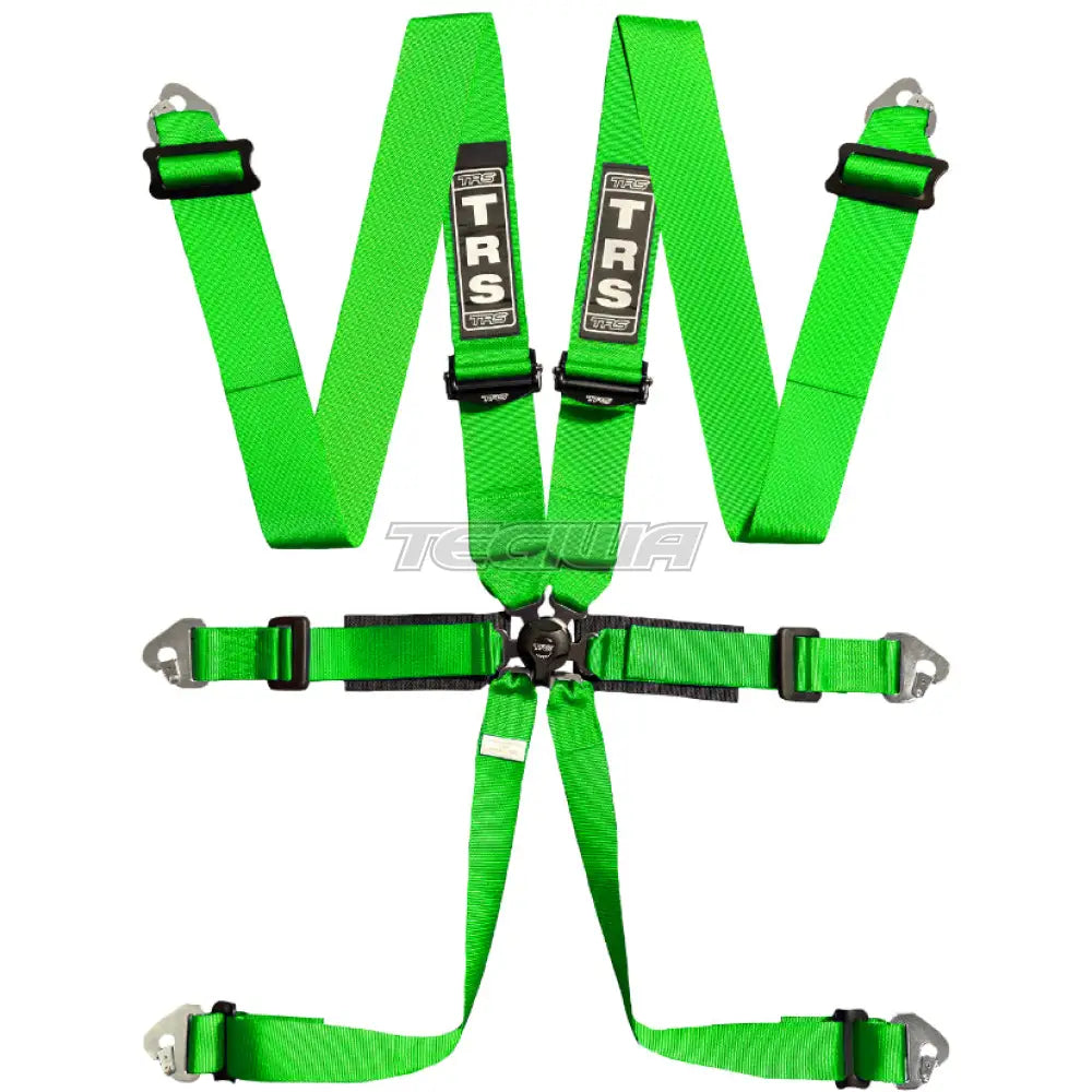 Trs Pro 2In/3In 6 Point Fia Harness Superlite - Mid-Range / Green Harnesses