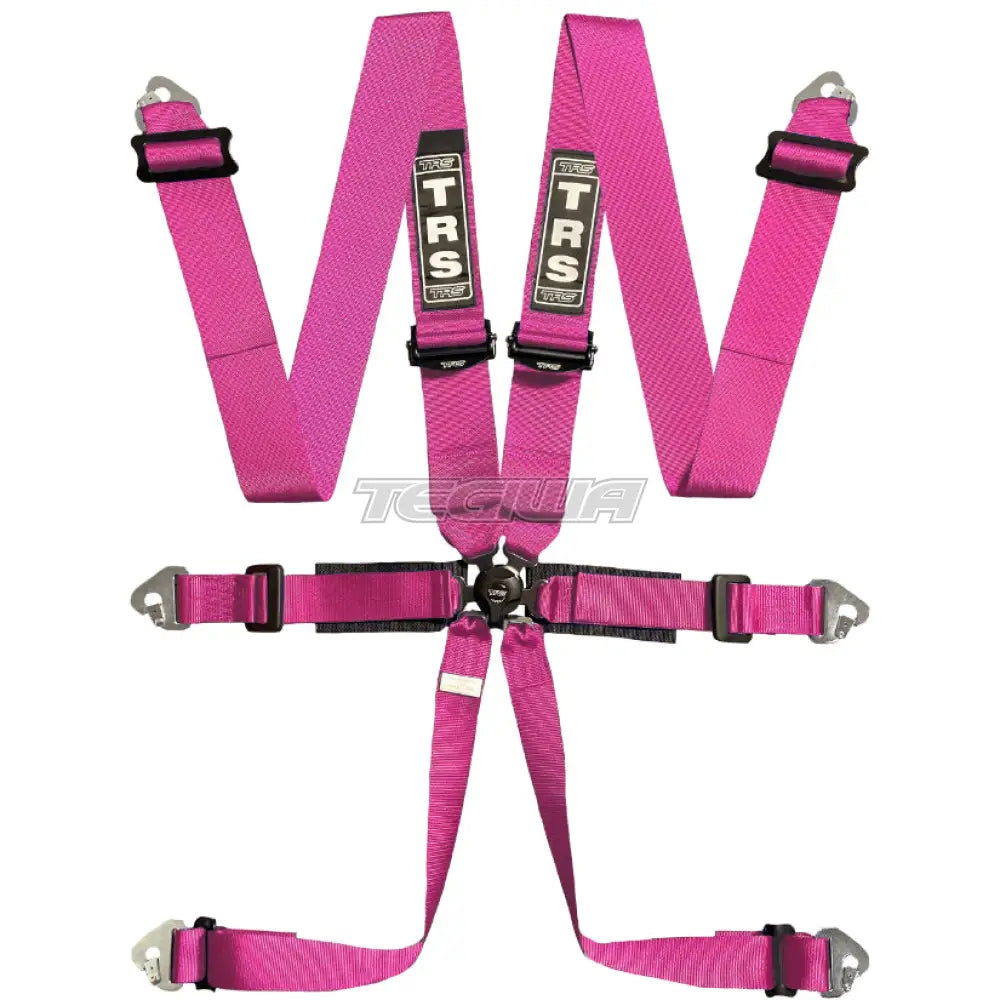 Trs Pro 2In/3In 6 Point Fia Harness Superlite - Mid-Range / Pink Harnesses