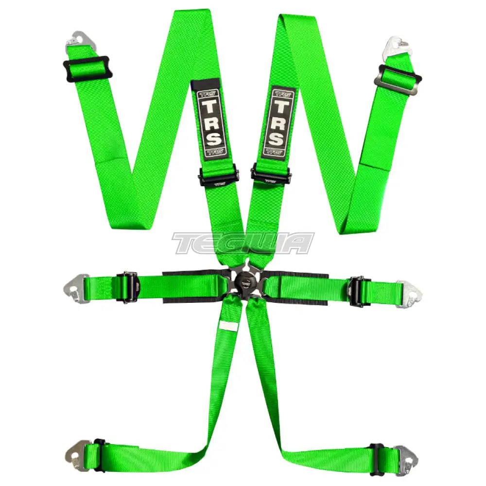 Trs Pro 2In/3In 6 Point Fia Harness Ultralite - Top Of The Range / Green Harnesses