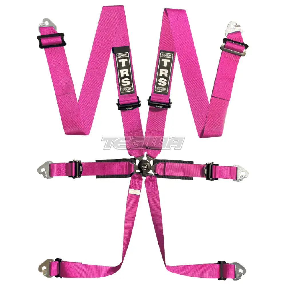 Trs Pro 2In/3In 6 Point Fia Harness Ultralite - Top Of The Range / Pink Harnesses