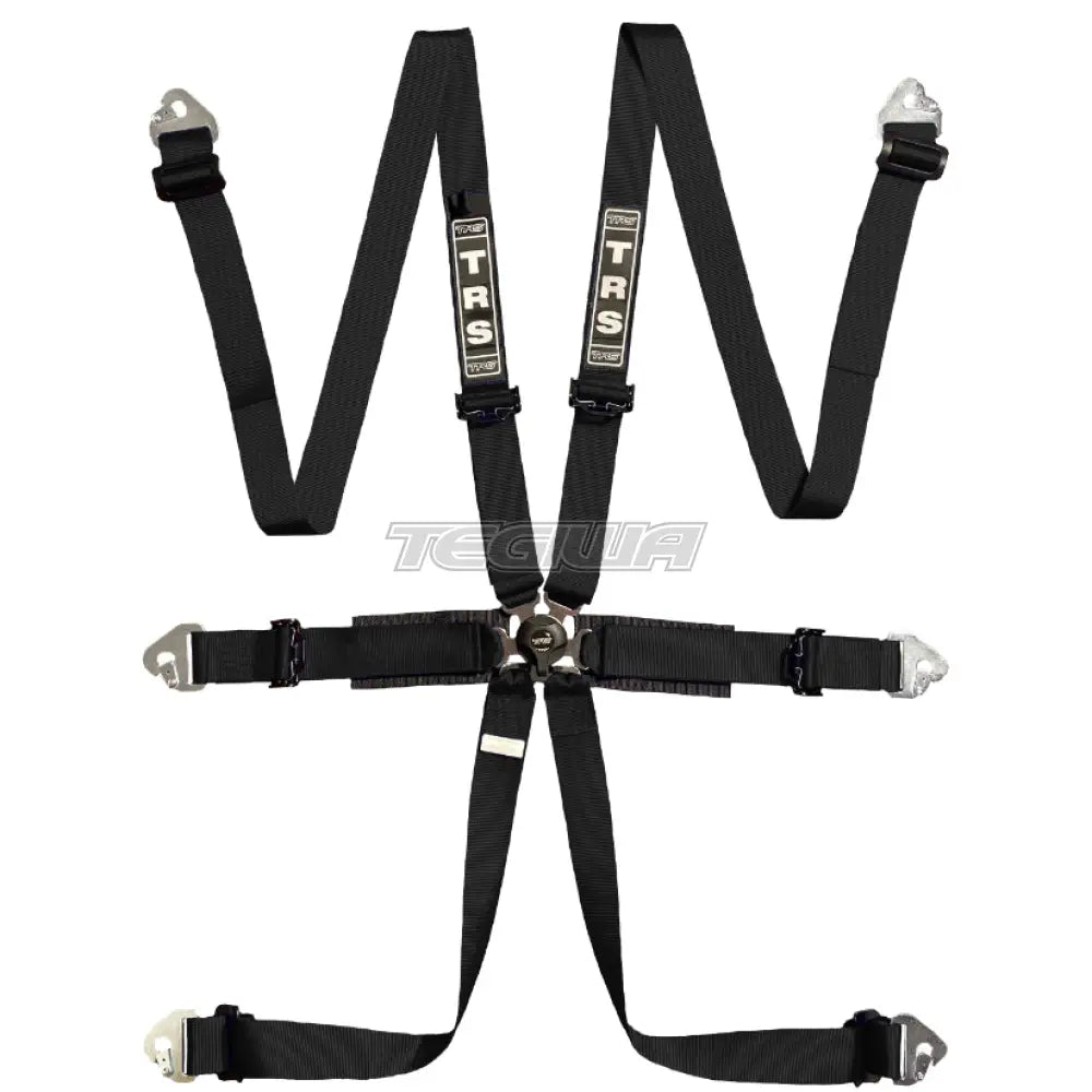 Trs Pro International 2In 6 Point Fia Hans Harness Standard – Entry Level / Black Harnesses