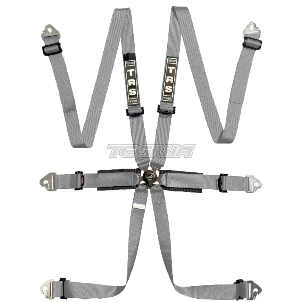 Trs Pro International 2In 6 Point Fia Hans Harness Standard – Entry Level / Grey Harnesses