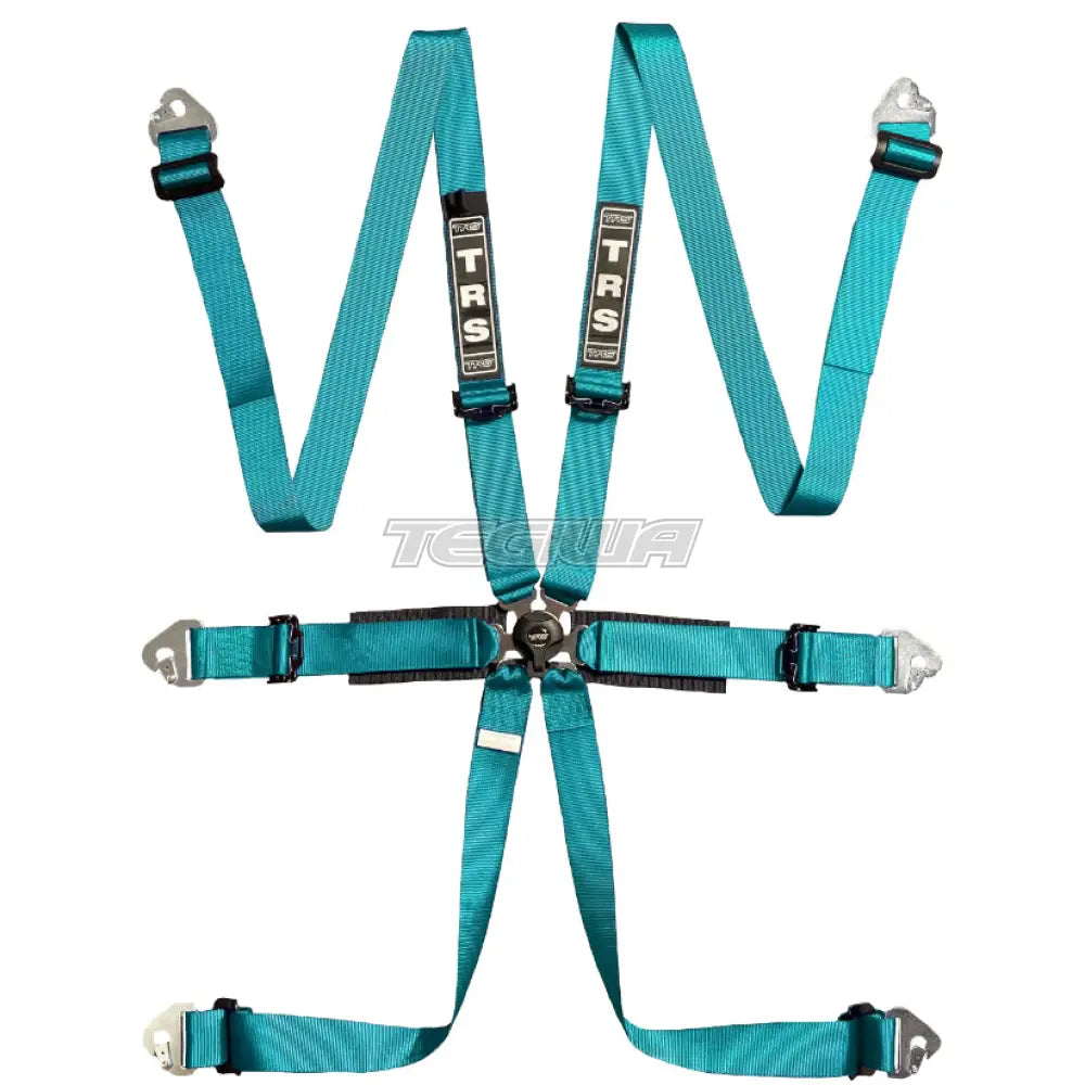 Trs Pro International 2In 6 Point Fia Hans Harness Standard – Entry Level / Miami Blue Harnesses