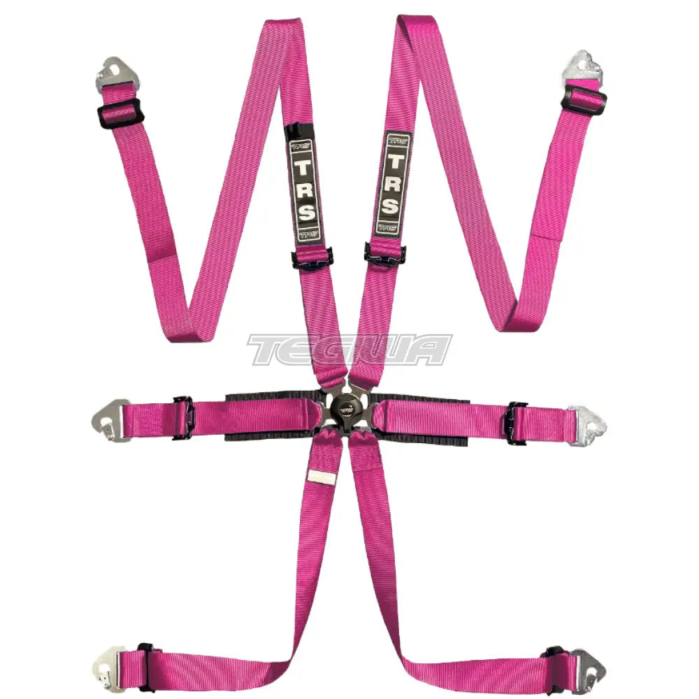 Trs Pro International 2In 6 Point Fia Hans Harness Standard – Entry Level / Pink Harnesses