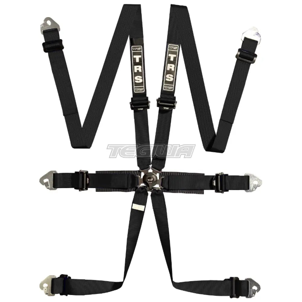 Trs Pro International 2In 6 Point Fia Hans Harness Ultralite - Top Of The Range / Black Harnesses