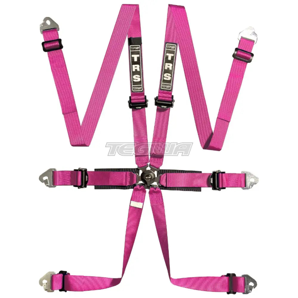 Trs Pro International 2In 6 Point Fia Hans Harness Ultralite - Top Of The Range / Pink Harnesses