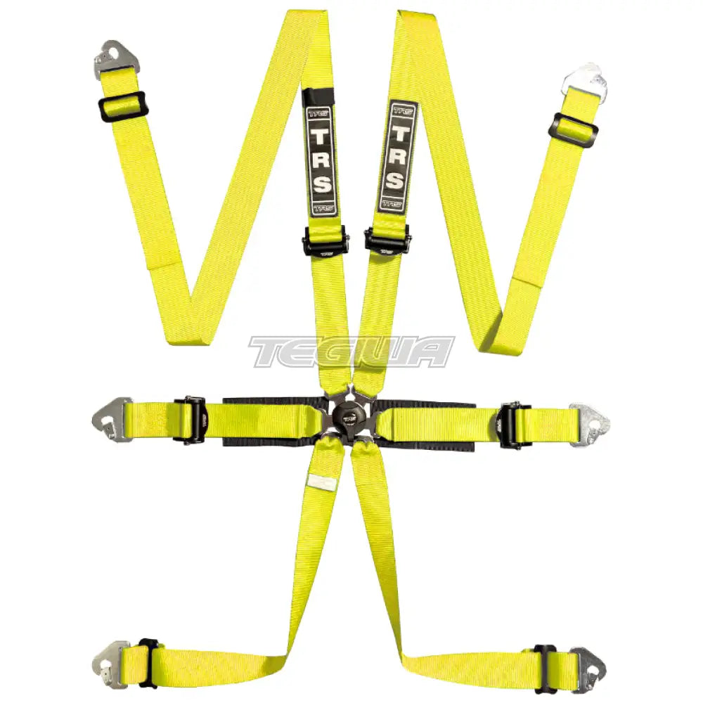 Trs Pro International 2In 6 Point Fia Hans Harness Ultralite - Top Of The Range / Yellow Harnesses