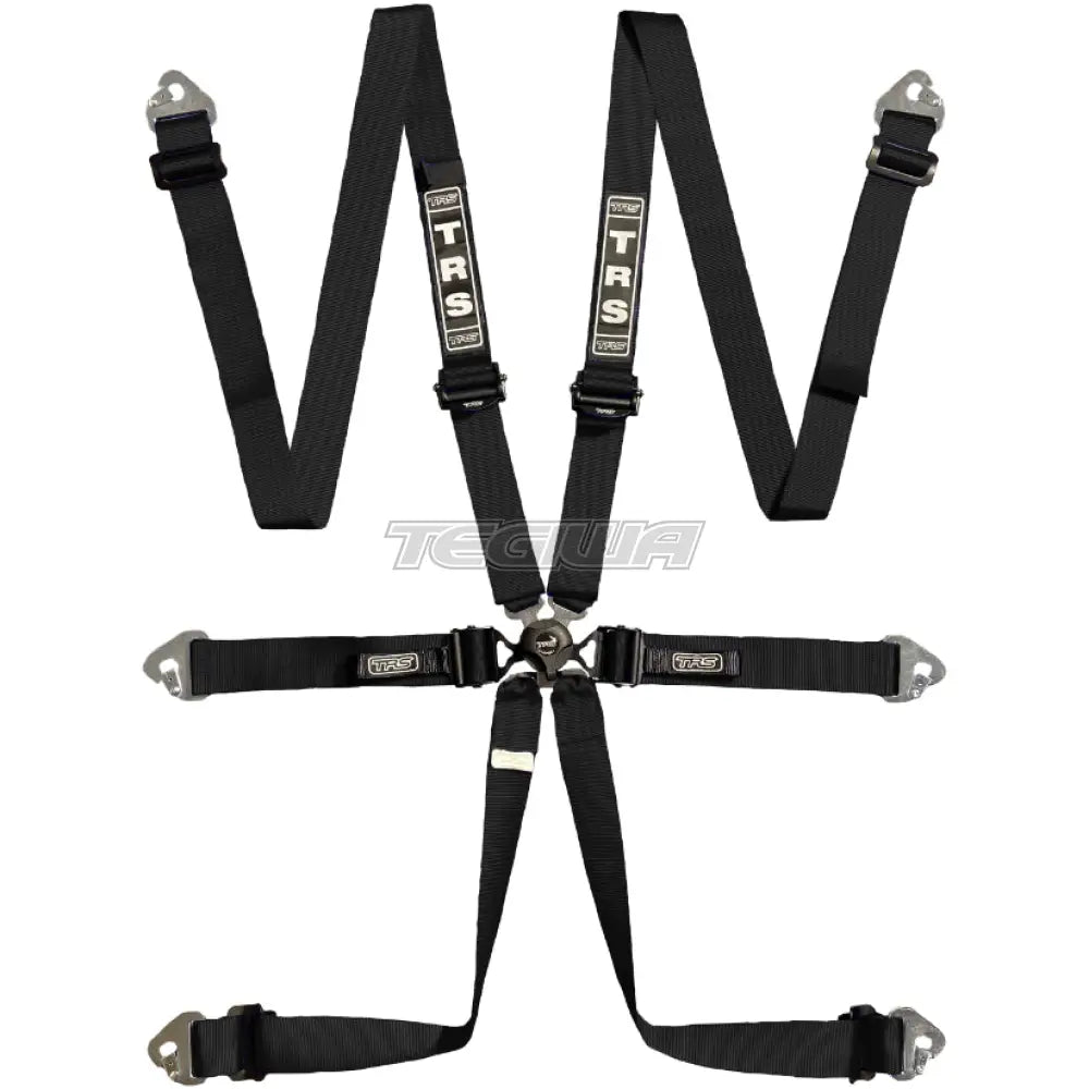 Trs Pro Quick Adjuster 2In 6 Point Ultralite Fia Hans Harness Black Harnesses