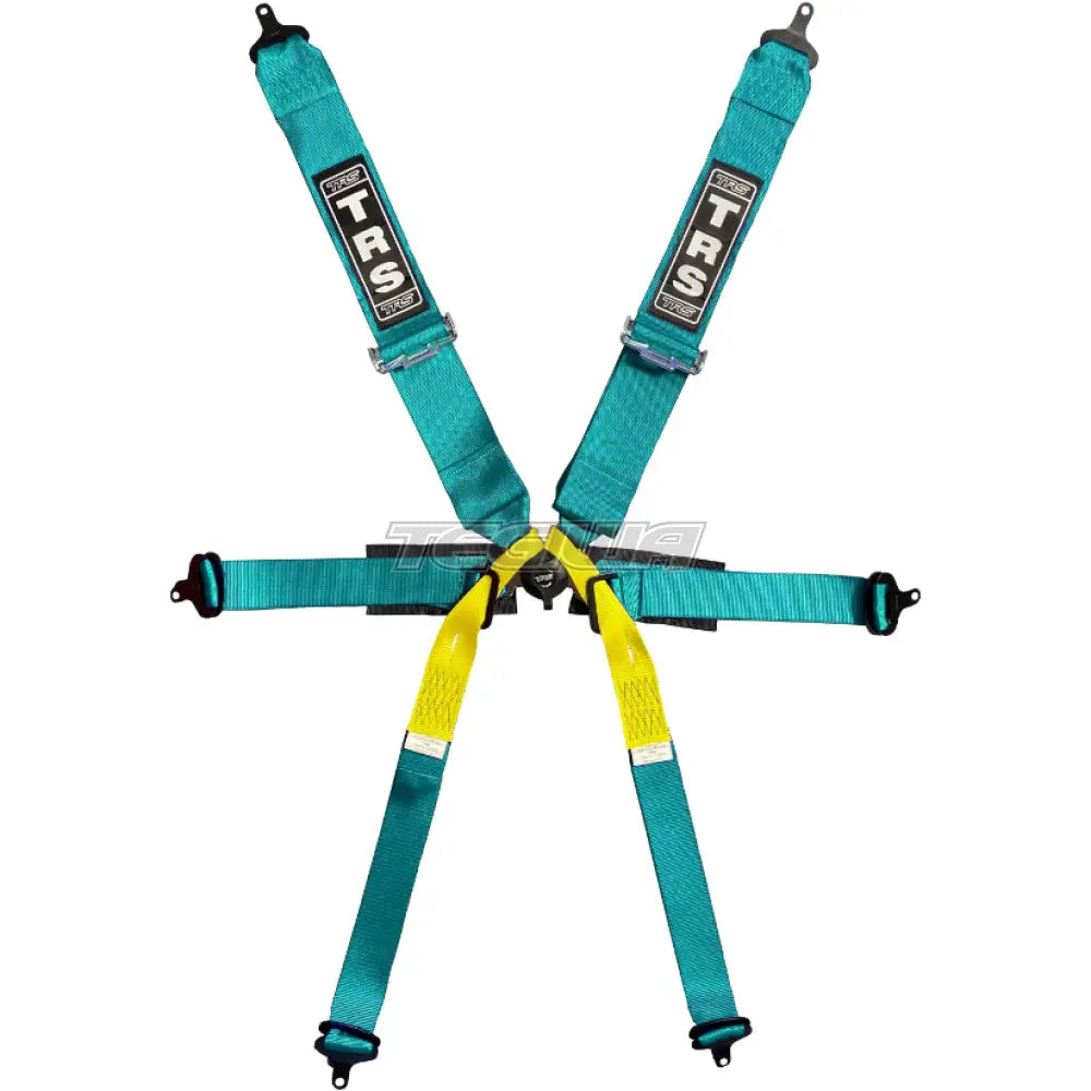 Trs Pro Single Seater 2In/3In 6 Point Fia Harness Standard – Entry Level / Miami Blue Harnesses