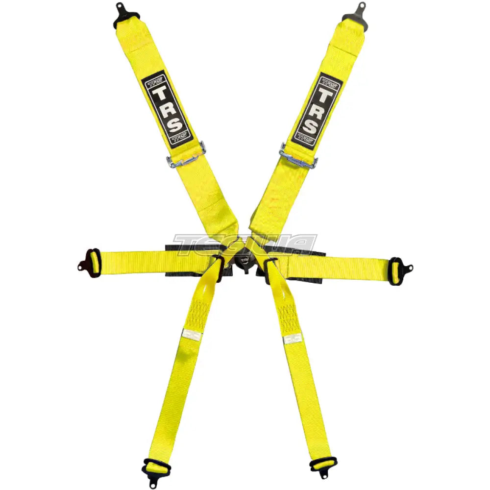 Trs Pro Single Seater 2In/3In 6 Point Fia Harness Standard – Entry Level / Yellow Harnesses