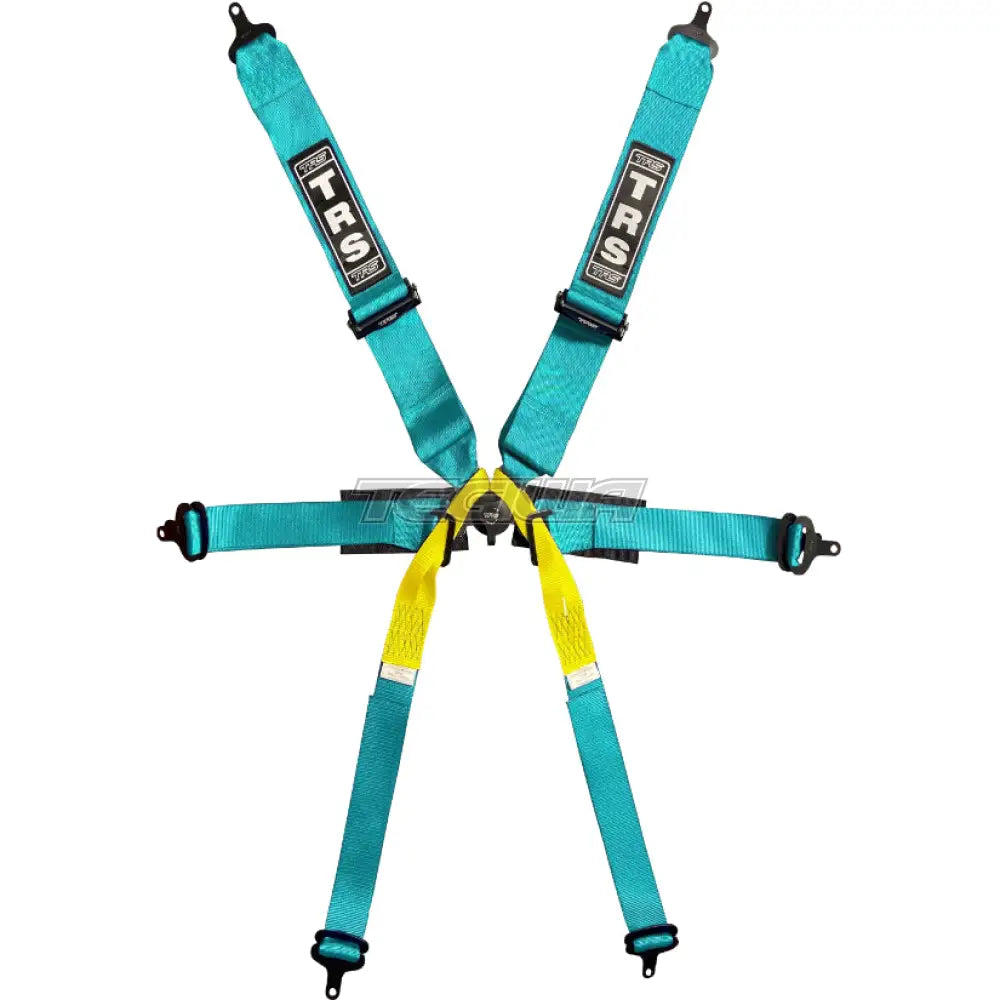 Trs Pro Single Seater 2In/3In 6 Point Fia Harness Superlite - Top Of The Range / Miami Blue