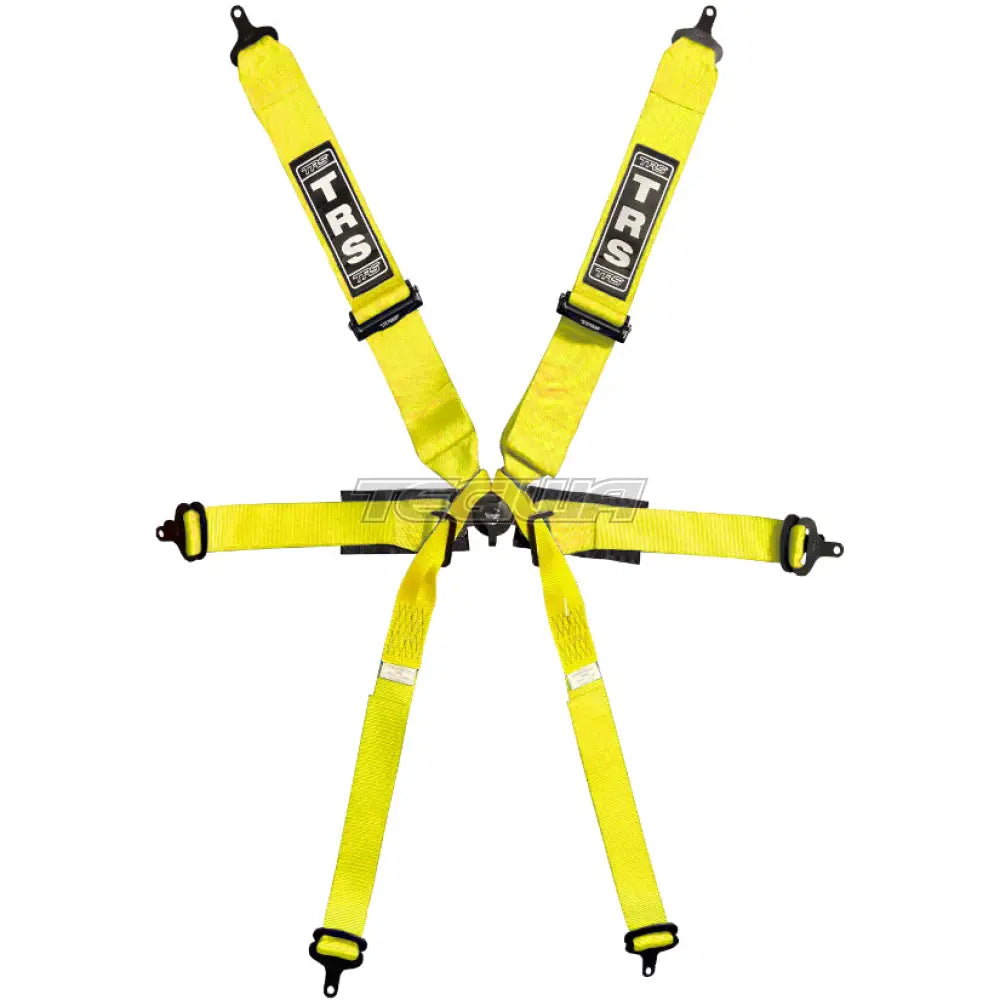 Trs Pro Single Seater 2In/3In 6 Point Fia Harness Superlite - Top Of The Range / Yellow Harnesses