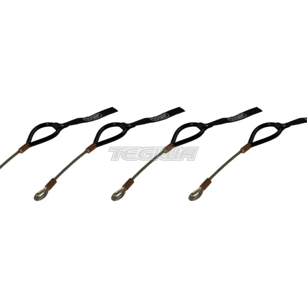 Trs Wire Tow Loop - Bolt On Fixed Length Black / Pack Of 4 Hooks