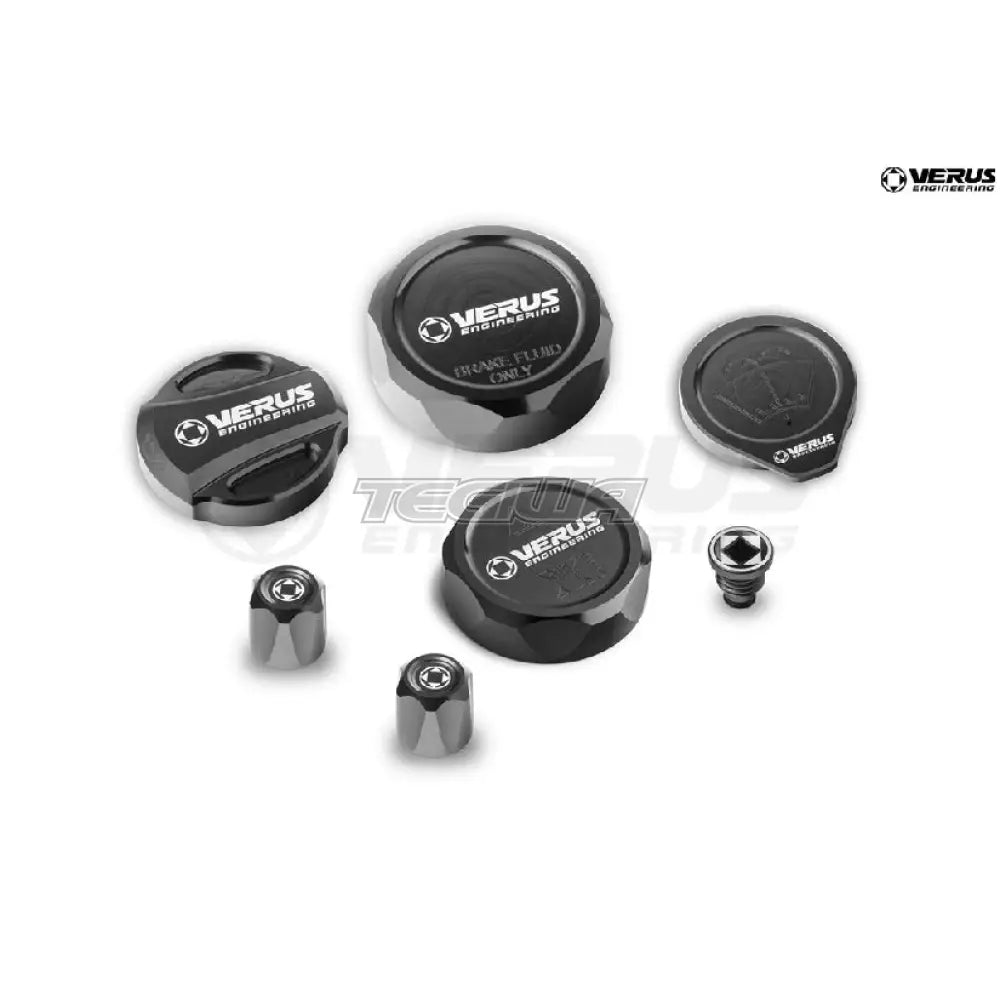 Verus Engineering Anodized Engine Bay Cap Kit Toyota Gr Corolla Rla / Black