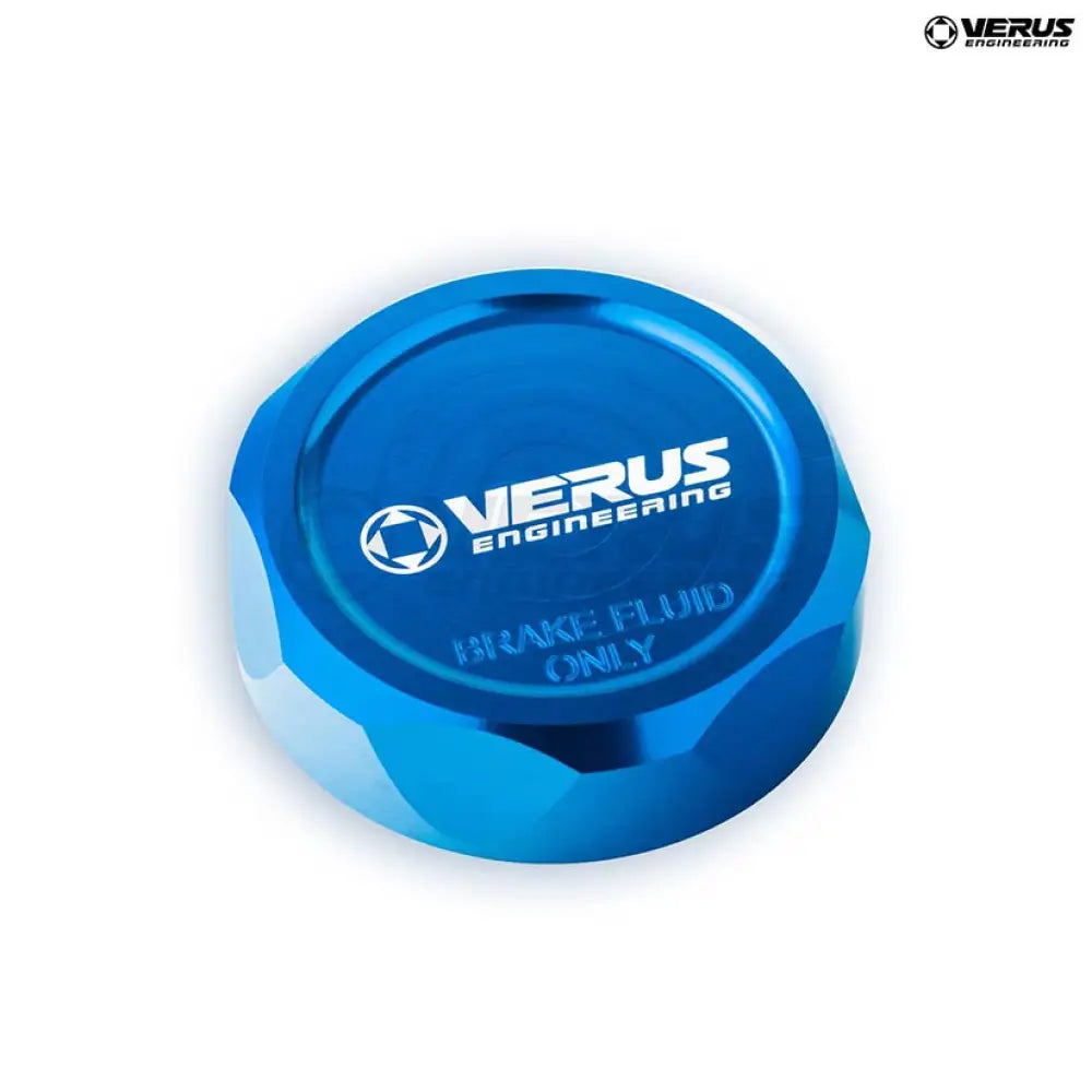 Verus Engineering Brake Master Cap Cover Anodised Ford Mustang Blue Engine Bay