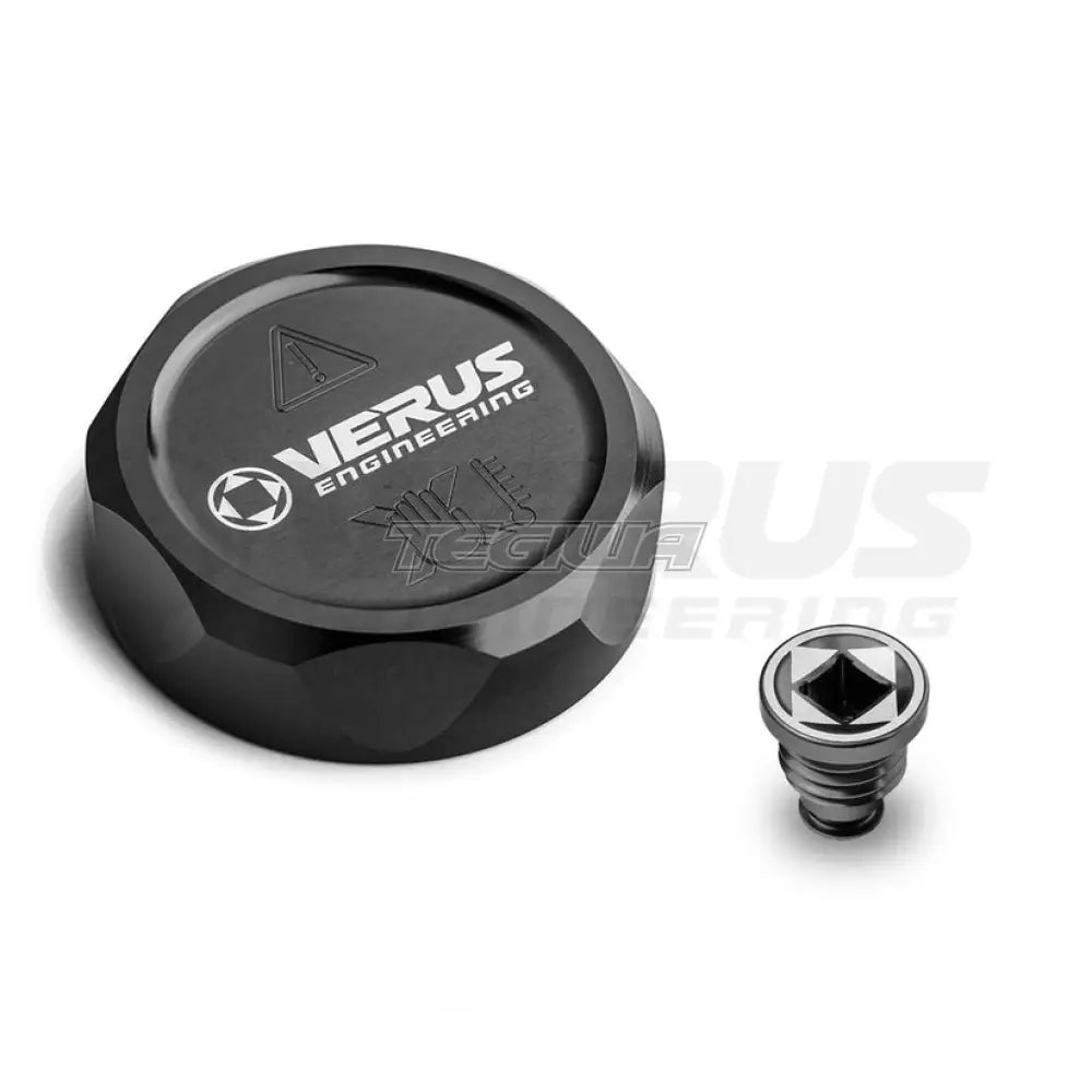 Verus Engineering Coolant Cap And Bleed Screw Combo Anodized Toyota Gr Corolla 22-Present Engine Bay