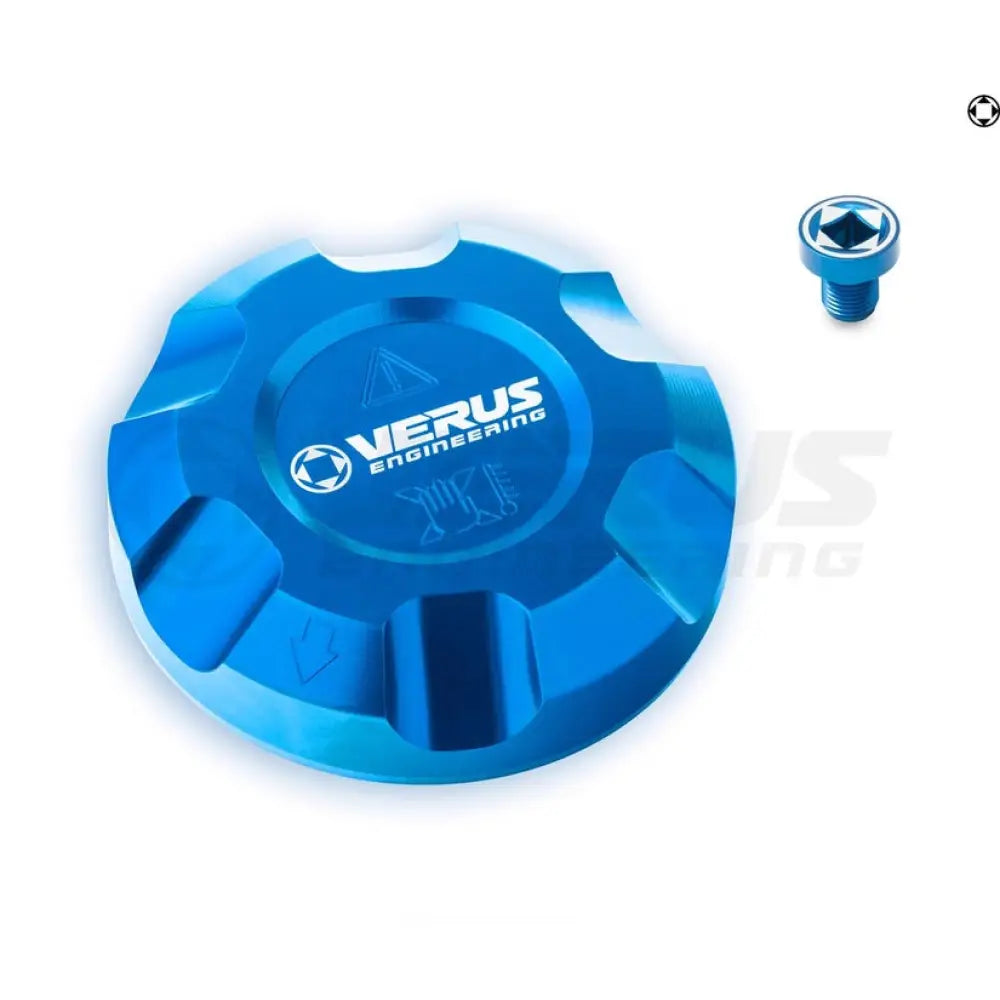 Verus Engineering Coolant Cap And Bleed Screw Combo Anodized Toyota Gr Supra 22-Present Engine Bay