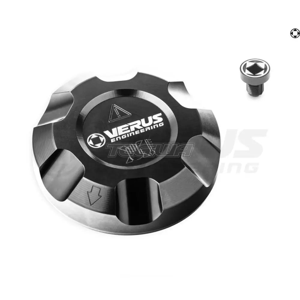 Verus Engineering Coolant Cap And Bleed Screw Combo Anodized Toyota Gr Supra 22-Present Engine Bay