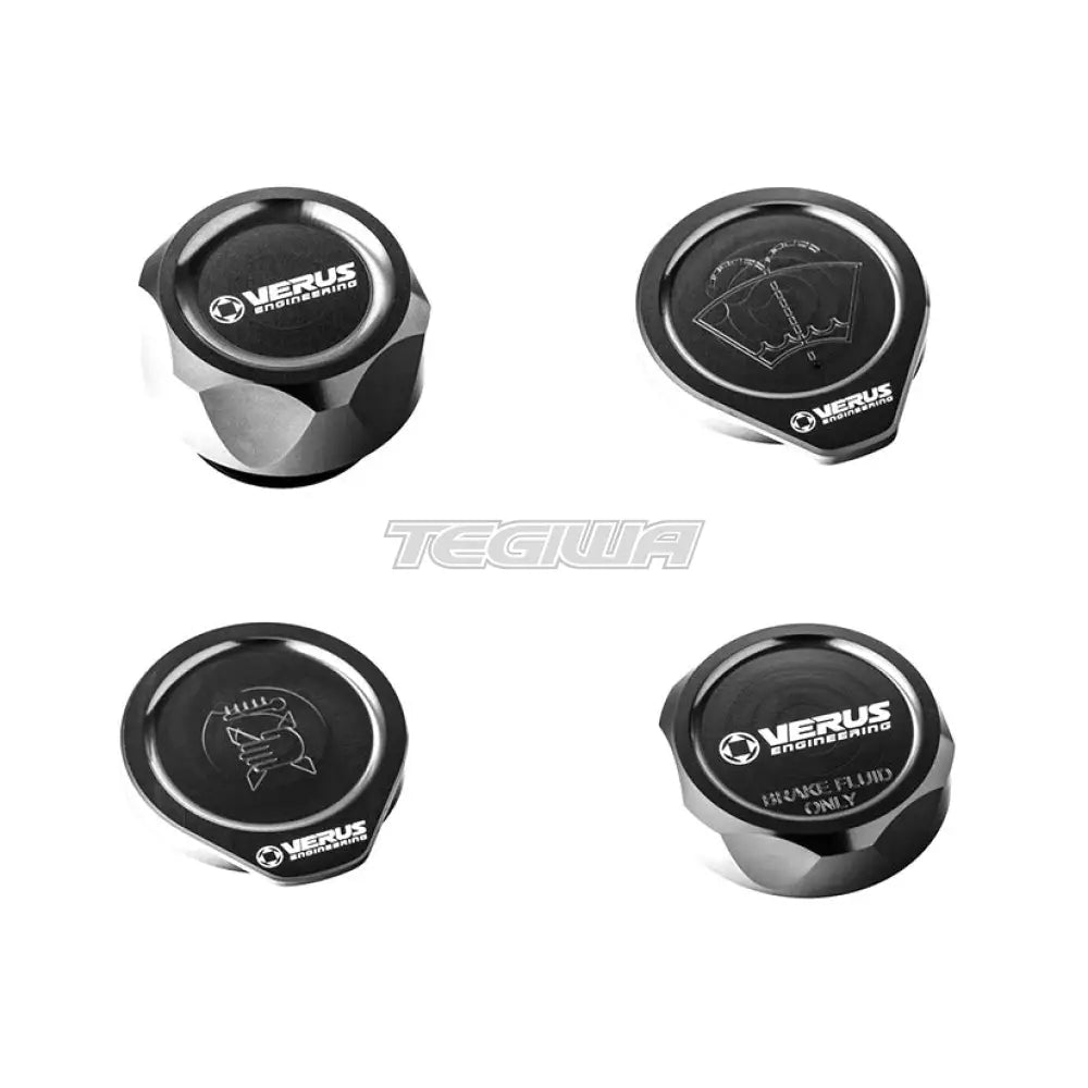 Verus Engineering Engine Bay Cap Kit Oil Cap Toyota GR86 Subaru BRZ 22+ Anodized