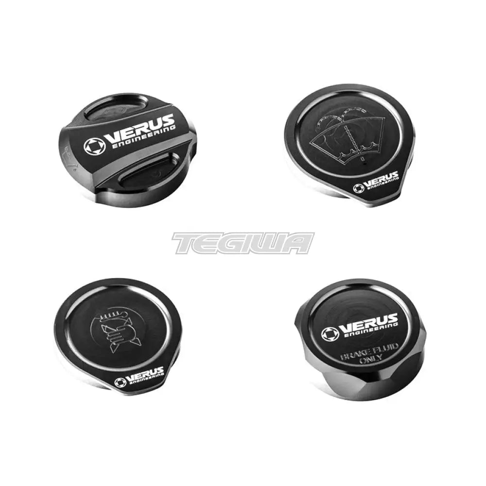 Verus Engineering Engine Bay Cap Kit Oil Cap Toyota GR86 Subaru BRZ 22+ Anodized