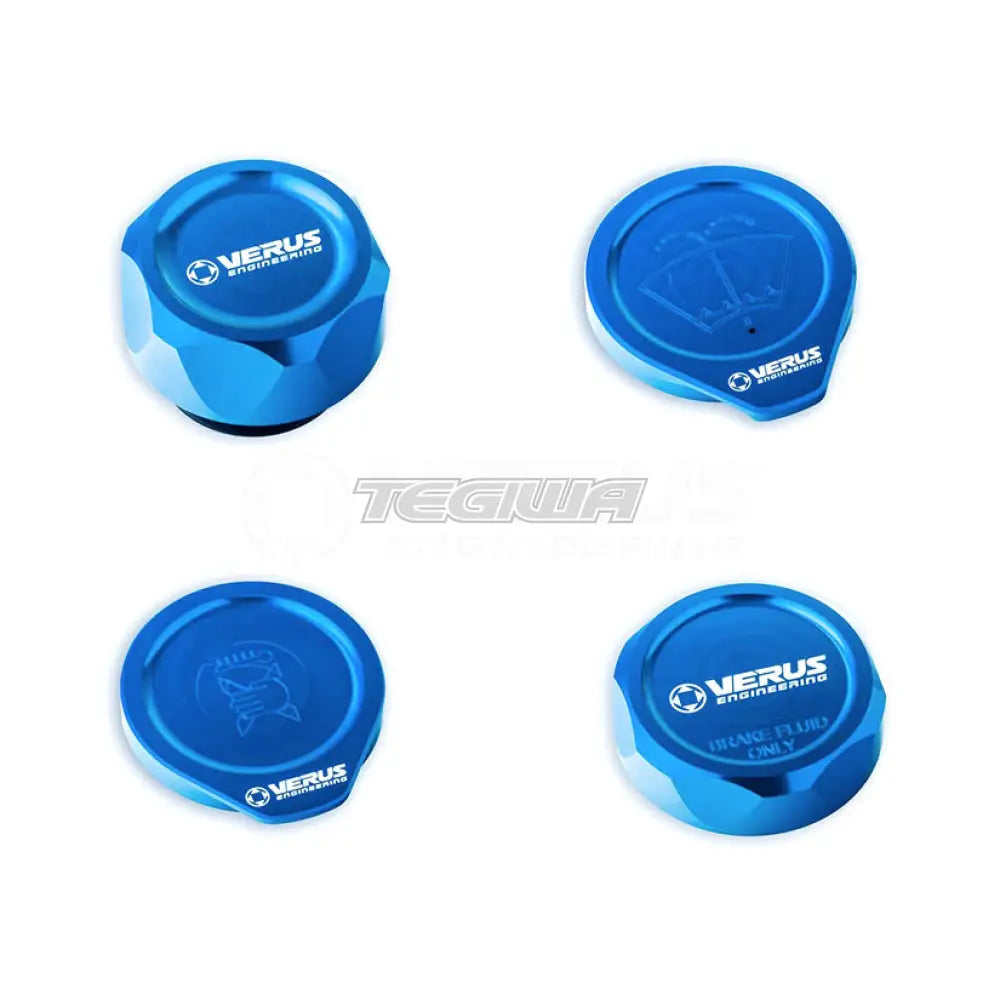 Verus Engineering Engine Bay Cap Kit Oil Cap Toyota GR86 Subaru BRZ 22+ Anodized