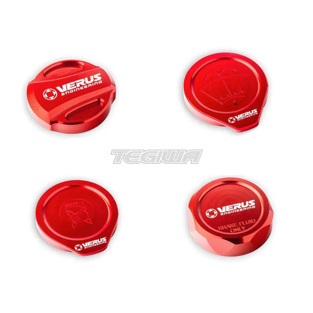 Verus Engineering Engine Bay Cap Kit Oil Cap Toyota GR86 Subaru BRZ 22+ Anodized