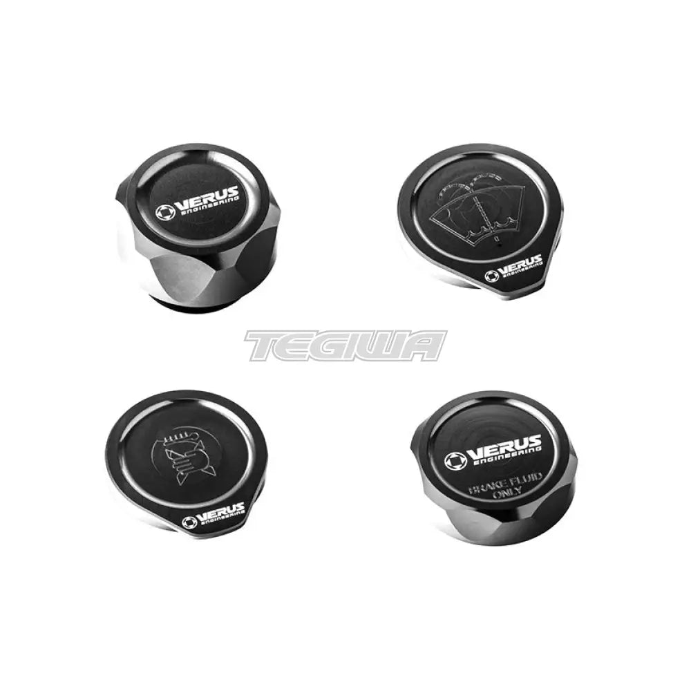 Verus Engineering Engine Bay Cap Kit Oil Cap Toyota GT86 Subaru BRZ 13-21 Anodized