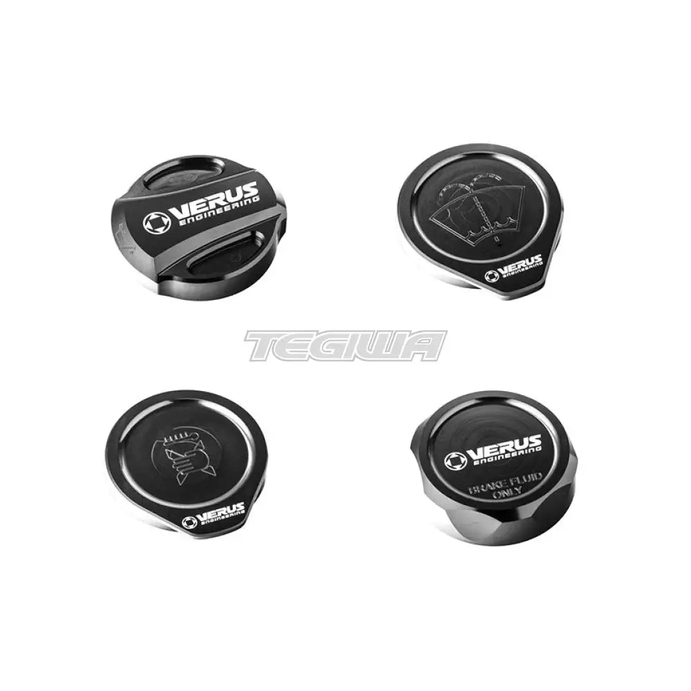 Verus Engineering Engine Bay Cap Kit Oil Cap Toyota GT86 Subaru BRZ 13-21 Anodized