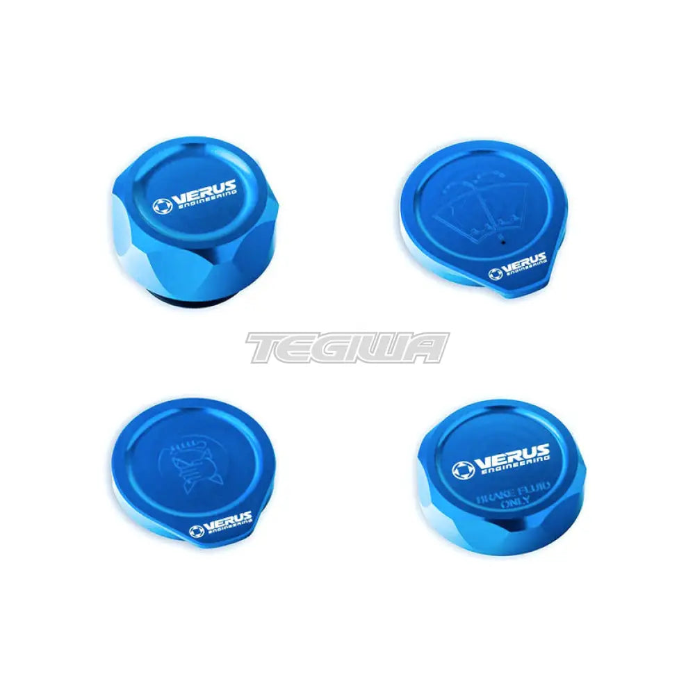 Verus Engineering Engine Bay Cap Kit Oil Cap Toyota GT86 Subaru BRZ 13-21 Anodized