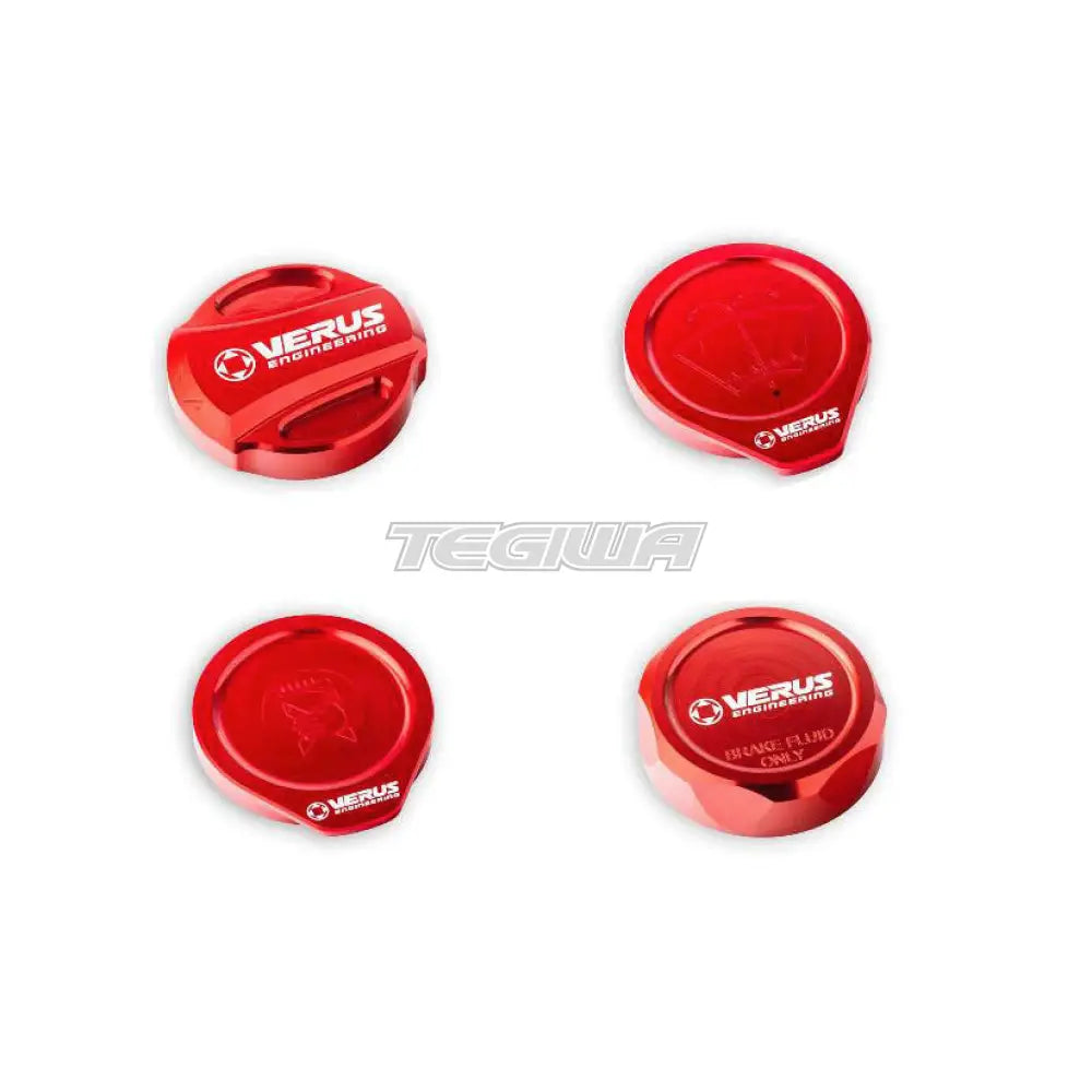 Verus Engineering Engine Bay Cap Kit Oil Cap Toyota GT86 Subaru BRZ 13-21 Anodized