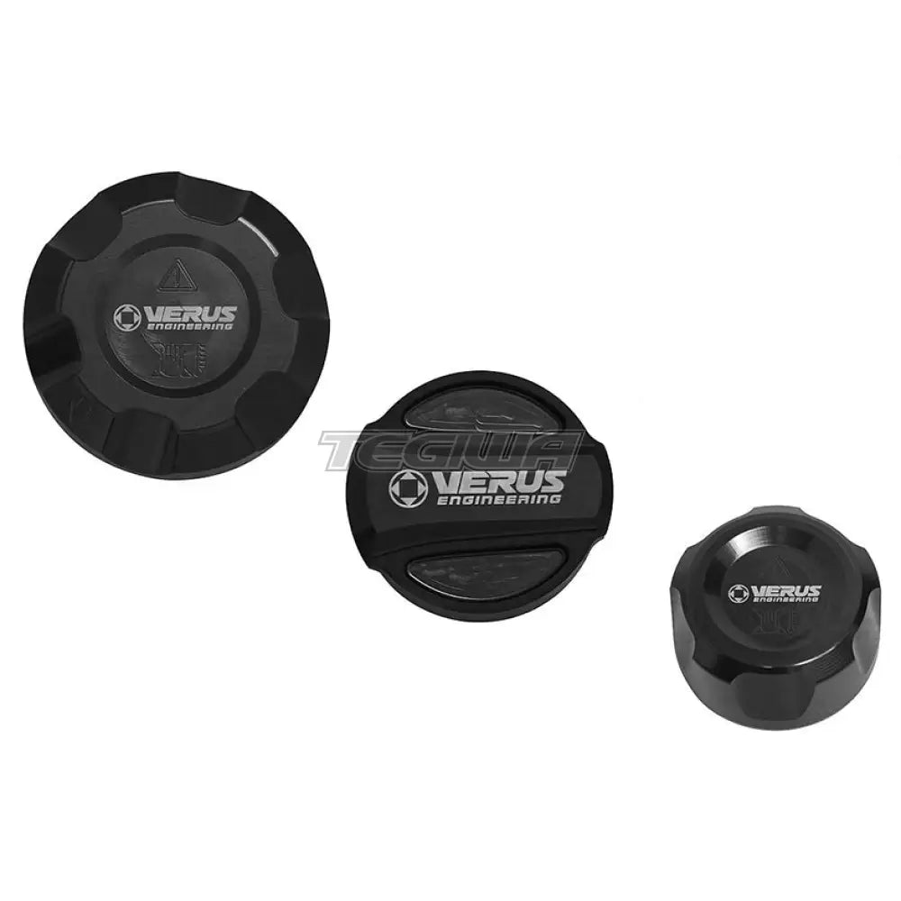 Verus Engineering Engine Bay Fluid Cap Kit Toyota Supra A90 - Anodized