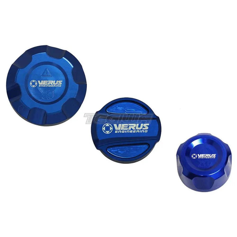 Verus Engineering Engine Bay Fluid Cap Kit Toyota Supra A90 - Anodized