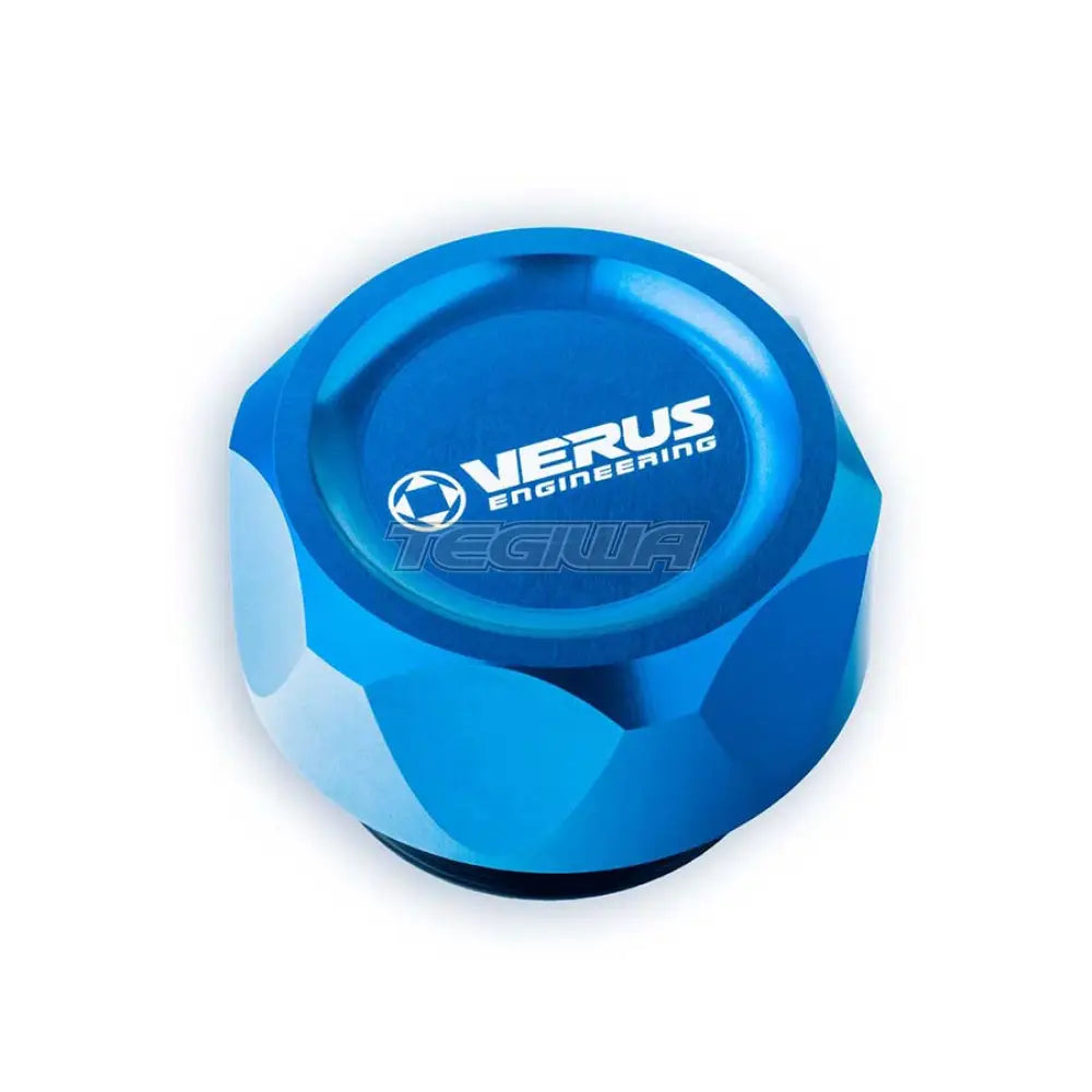 Verus Engineering Fhs Oil Cap Honda Civic Type R Fk8 17-21 Blue Engine Bay