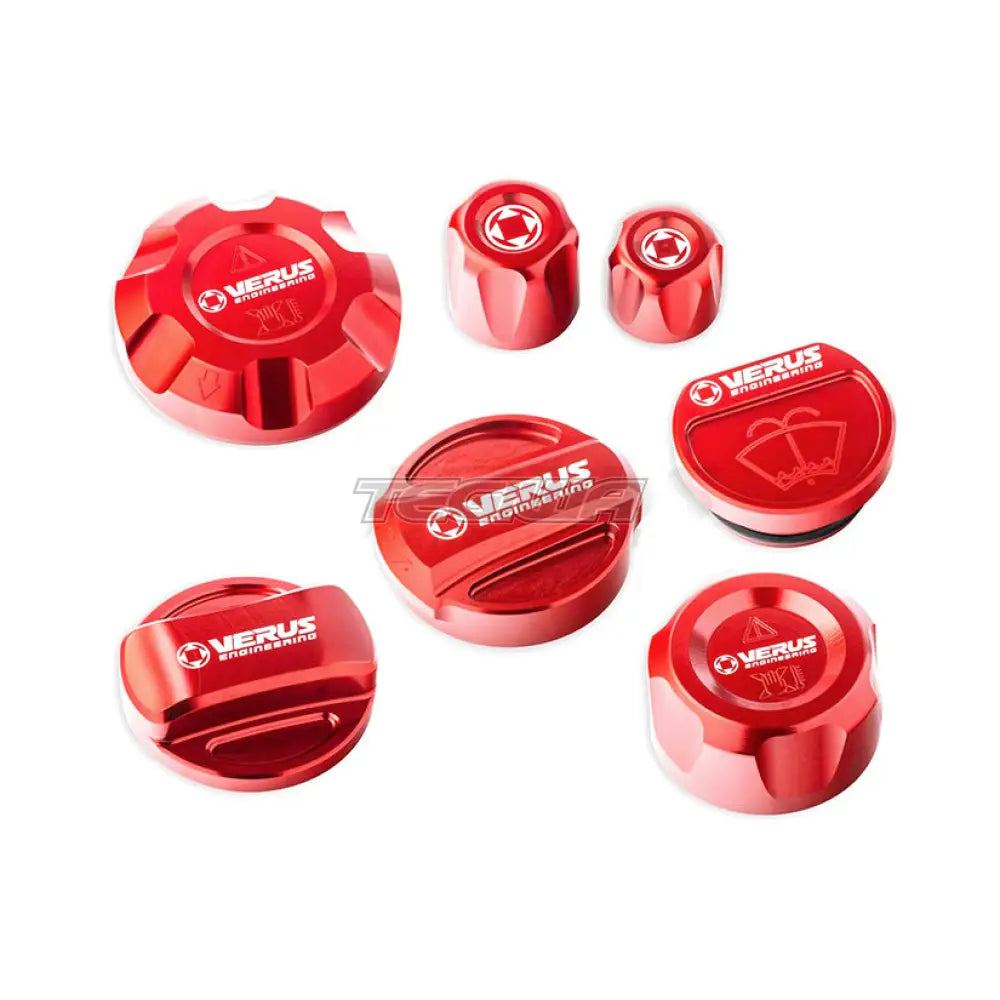 Verus Engineering Full Car Cap Kit Toyota Supra MK5 Anodized Red