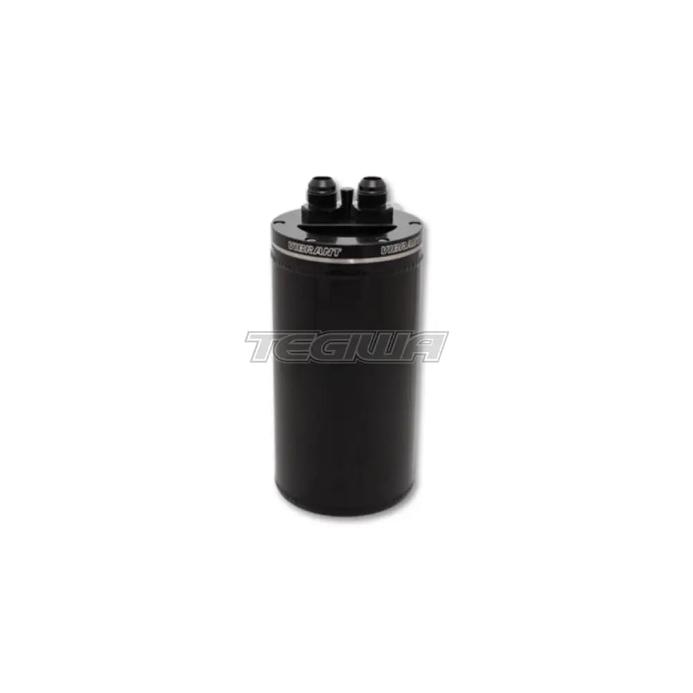 Vibrant Performance Catch Can Anodized Black 2 X 10An Male Fittings Oil Cans