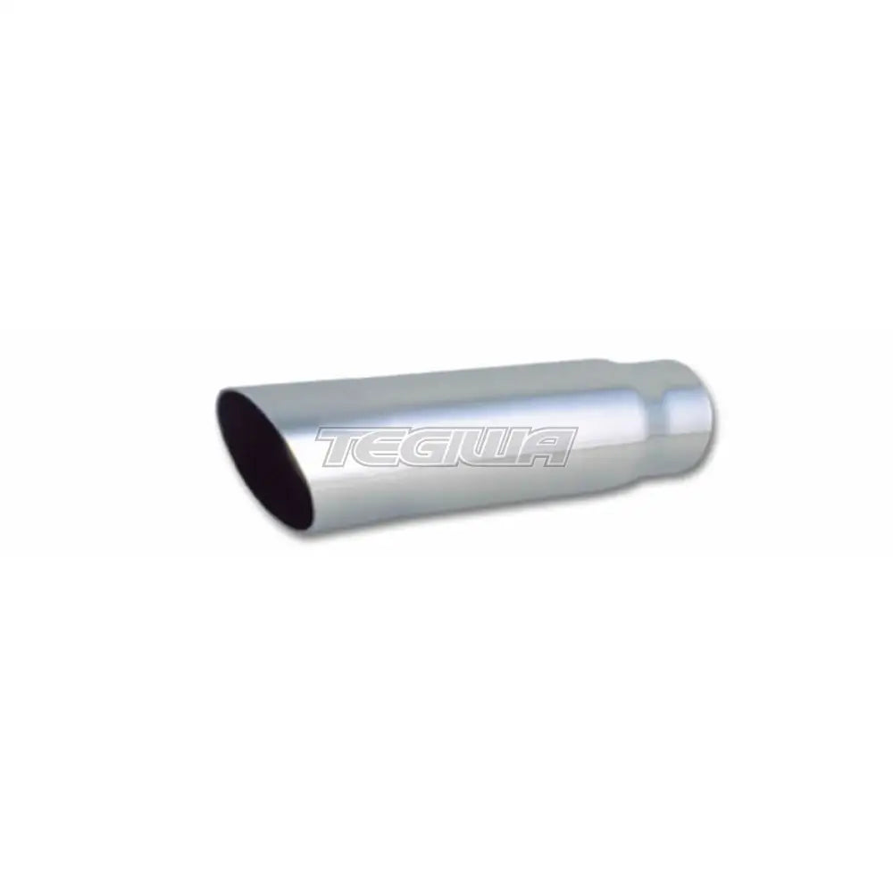 Vibrant Performance Weld-On Exhaust Tips 2.25In Inlet / 3In Outlet Single Wall Angle Cut 11In Long