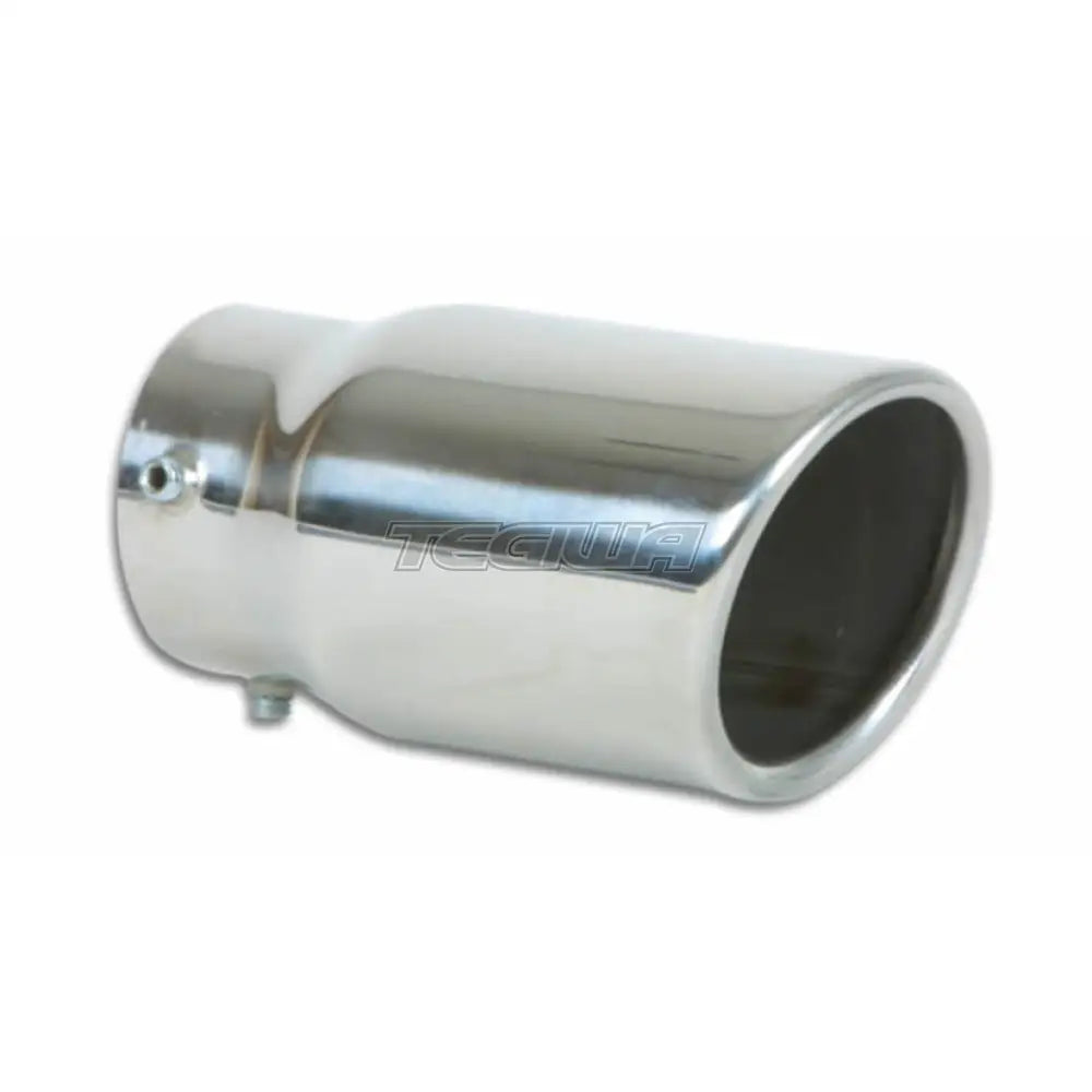 Vibrant Performance Weld-On Exhaust Tips 2.25In Inlet / 3In Outlet Single Wall Angle Cut Rolled