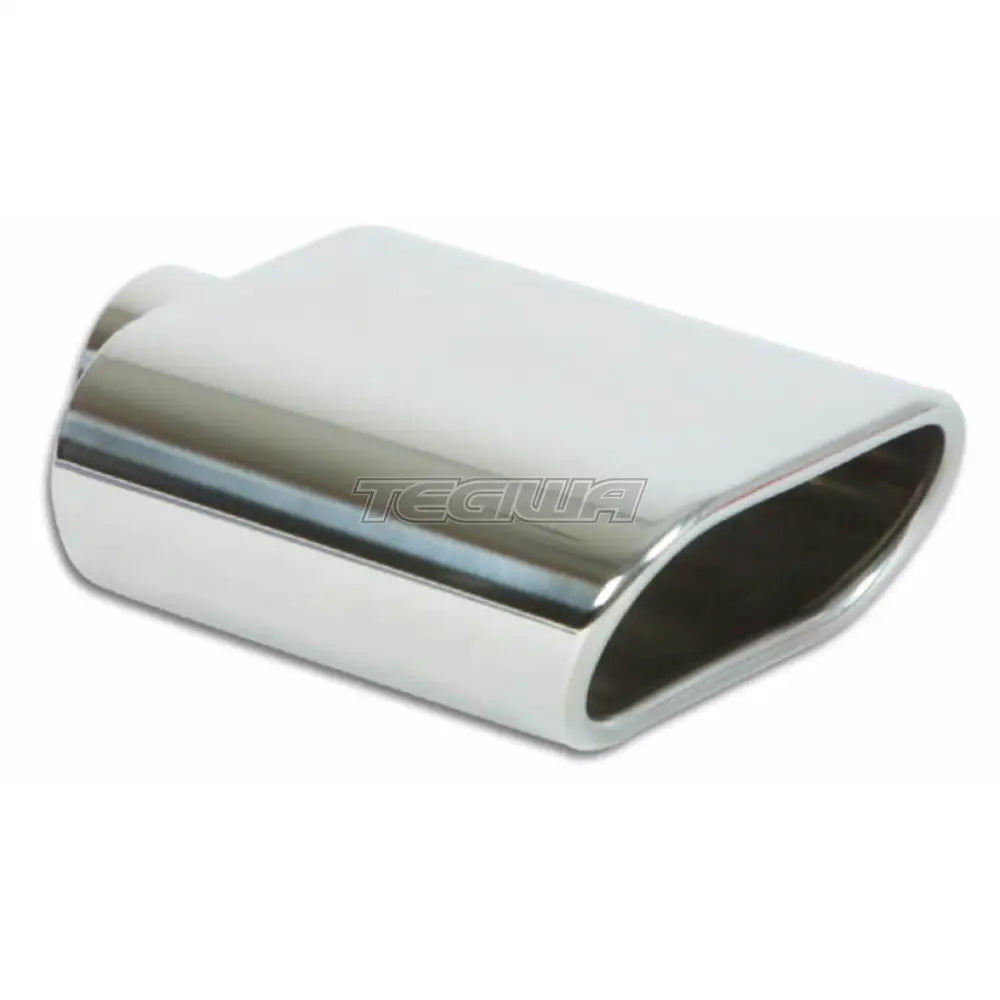 Vibrant Performance Weld-On Exhaust Tips 2.25In Inlet / 5.5In X 3In Oval Outlet Single Wall Angle