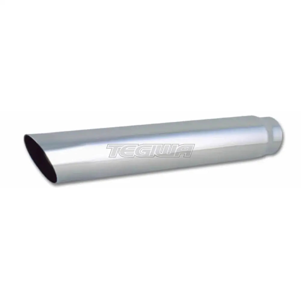 Vibrant Performance Weld-On Exhaust Tips 2.5In Inlet / 3.5In Outlet Single Wall Angle Cut 20In Long