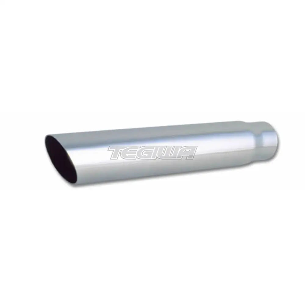 Vibrant Performance Weld-On Exhaust Tips 2.5In Inlet / 3In Outlet Single Wall Angle Cut 18In Long