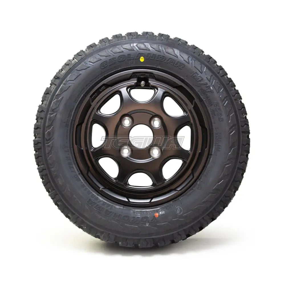 Weds Stadtberge 4x100 12x3.5 ET44 Alloy Wheel x Yokohama Geolandar M/T Tyres 145/80/12 (Set of 4) Kei Truck Van Honda