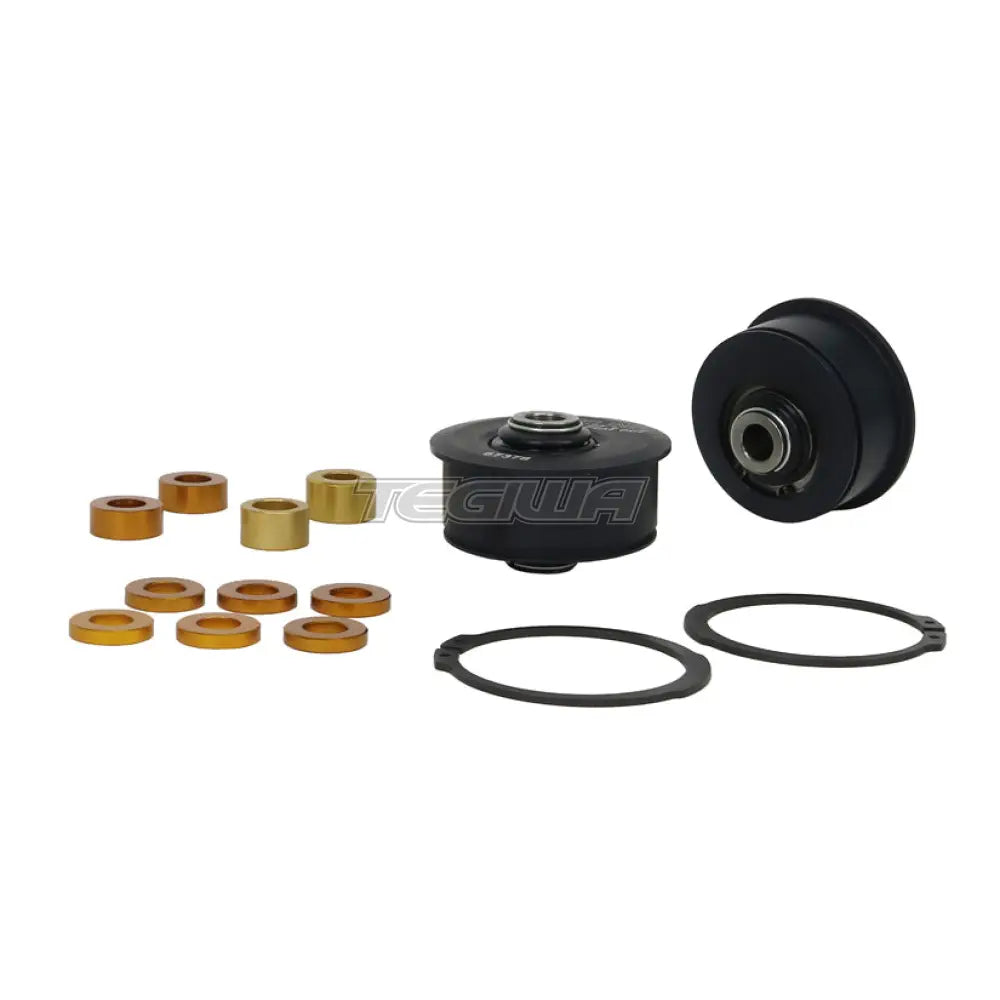 Whiteline Control Arm Bushing Alloy Bushings With Spherical Bearing 0.5Deg Caster + Anti-Lift