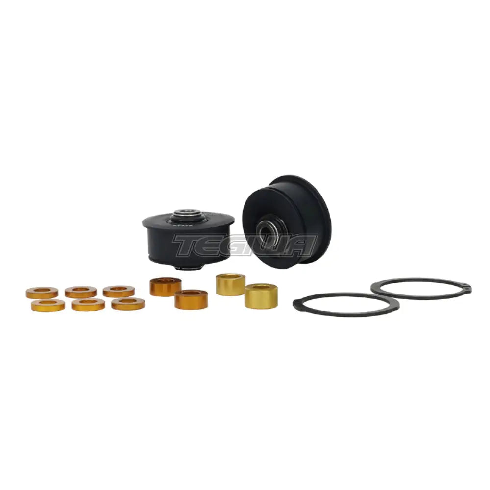 Whiteline Control Arm Bushing Alloy Bushings With Spherical Bearing 0.5Deg Caster + Anti-Lift