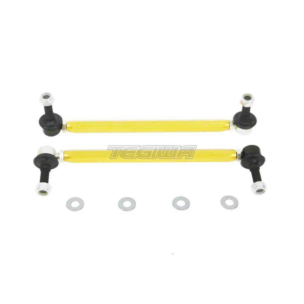 Whiteline Front Link Stabiliser Adjustable Extra Heavy Duty Tesla Model 3 5Yj3 17 + Droplinks