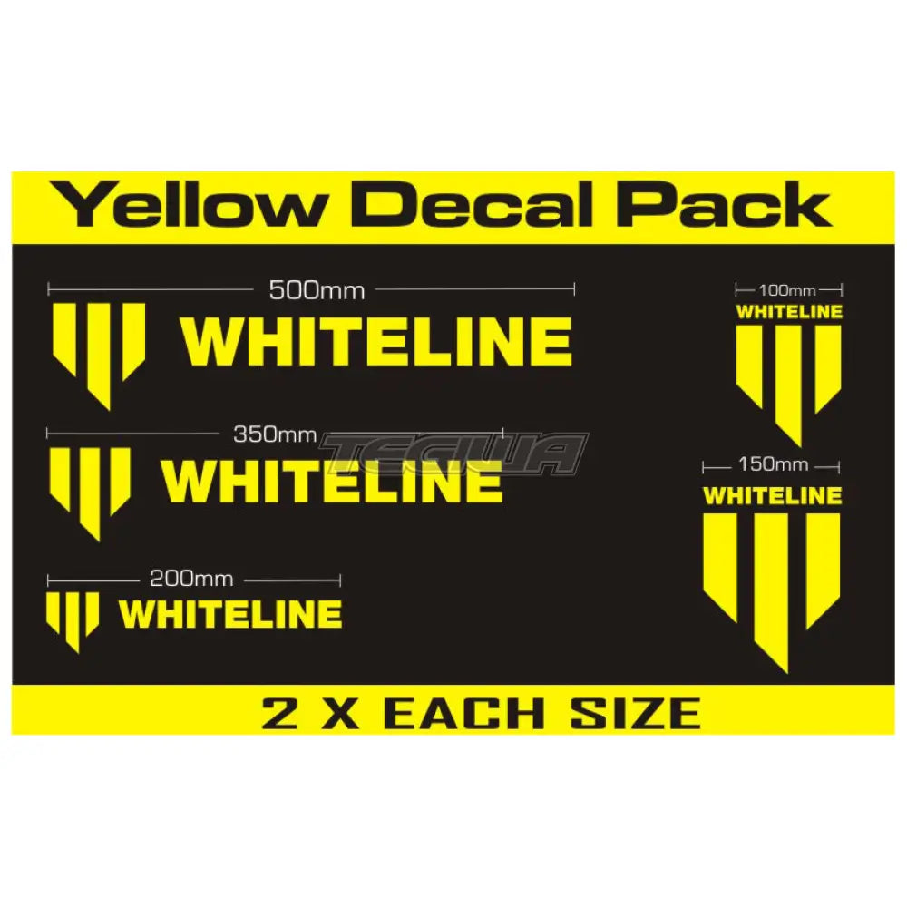 Whiteline Sticker Yellow Decals & Stickers