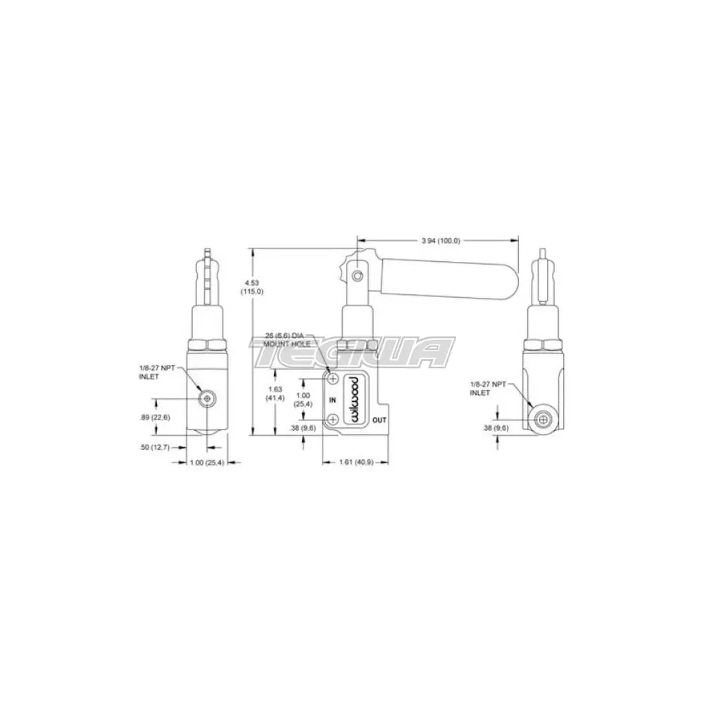 Wilwood Brake Proportioning Valve - Lever Adjustment